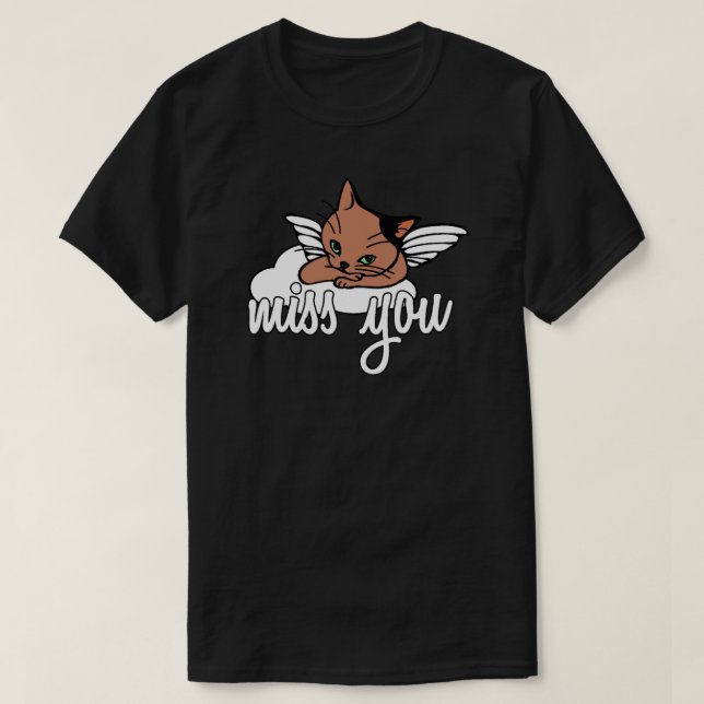 Camiseta Gato morreu de tristeza (Frente do Design)