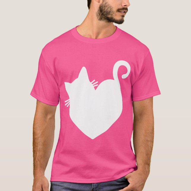Camiseta Gato - Mulheres Gráficas do Coração Presentes Kit  (Frente)