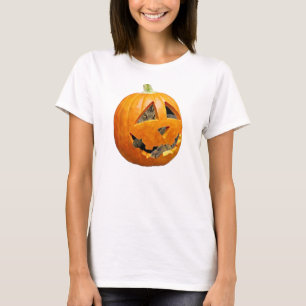 Camiseta Gato na Abóbora