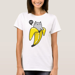 Camiseta Gato na banana