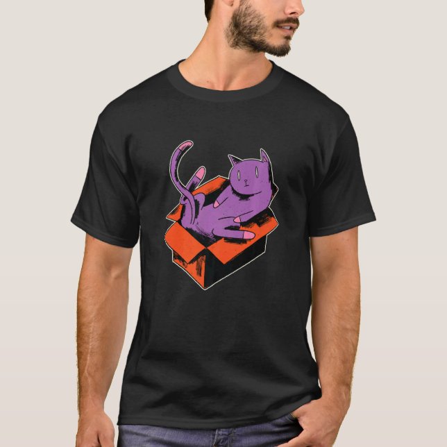 Camiseta Gato na caixa (Frente)