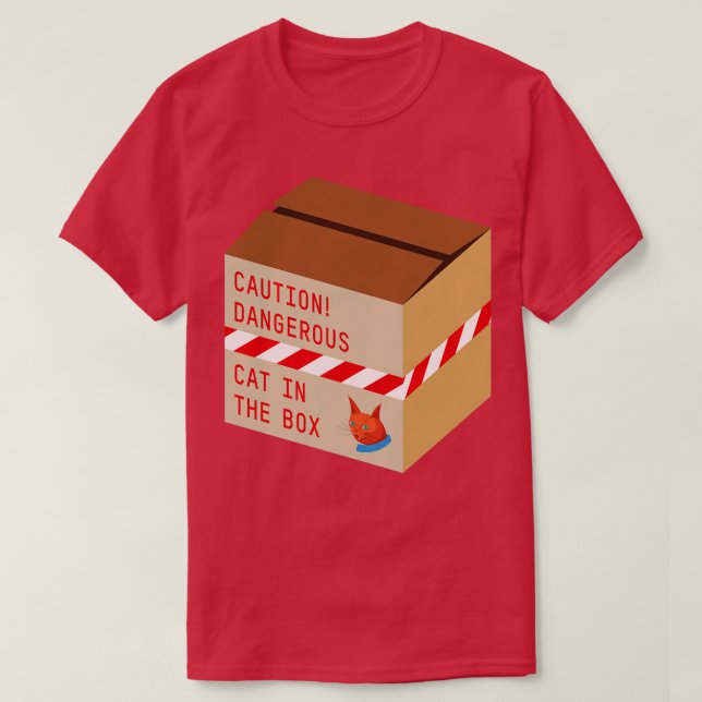 Camiseta Gato Na Caixa (Frente do Design)