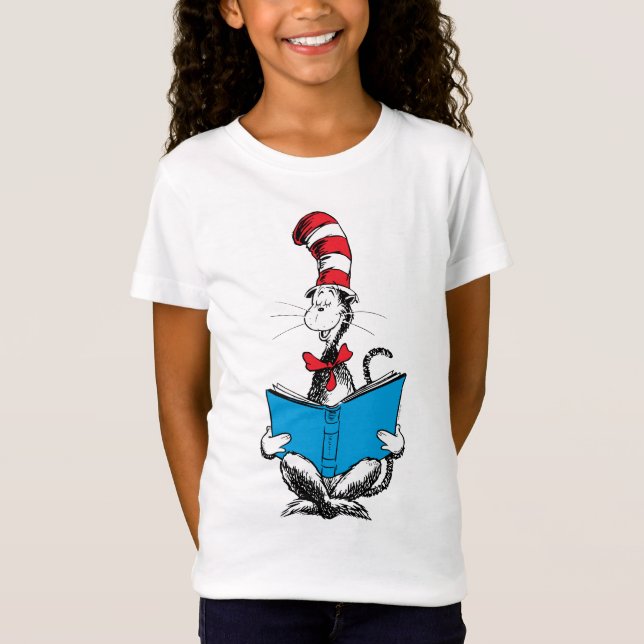 Camiseta Gato na Leitura do Chapéu (Frente)
