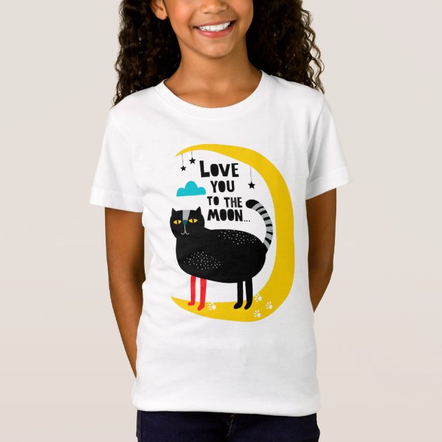 Camiseta Gato na lua (Frente)