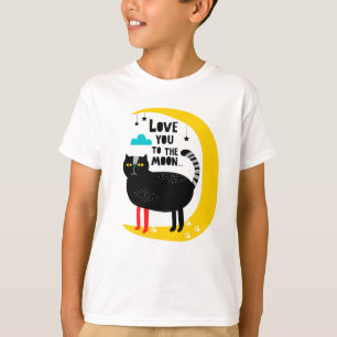 Camiseta Gato na lua