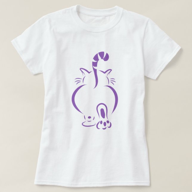 Camiseta Gato na Passarela (Frente do Design)