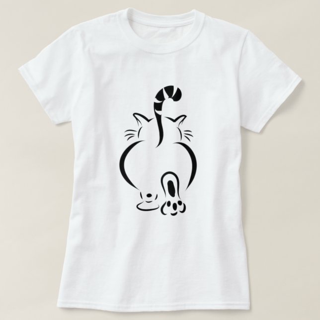 Camiseta Gato na Passarela (Frente do Design)