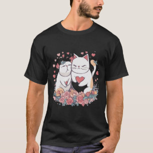 Camiseta Gato namorados