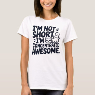 Camiseta Gato, não sou pequeno, estou concentrado demais