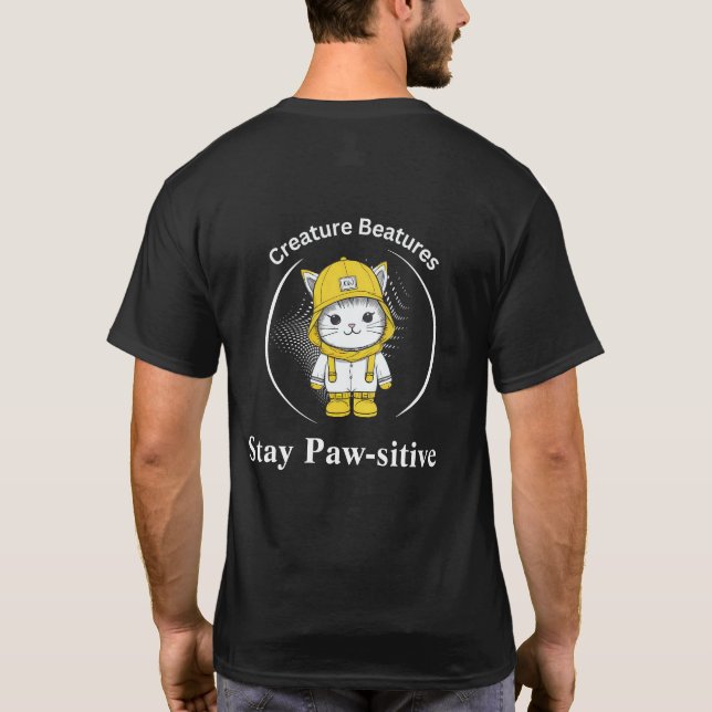 Camiseta gato nas botas amarelas | Costal Beach Humor (Verso)