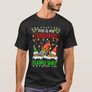 Camiseta Gato natal 2022 Esta É Minha Roupa De Natal