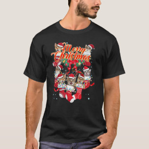 Camiseta Gato Natal Feliz Natal