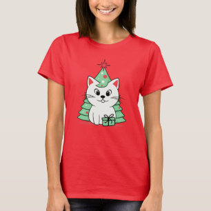 Camiseta gato natalino