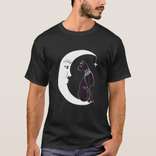 Camiseta Gato Negra Celestial Familiar Pagan Witchc