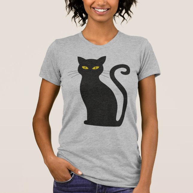Camiseta Gato Negro (Frente)