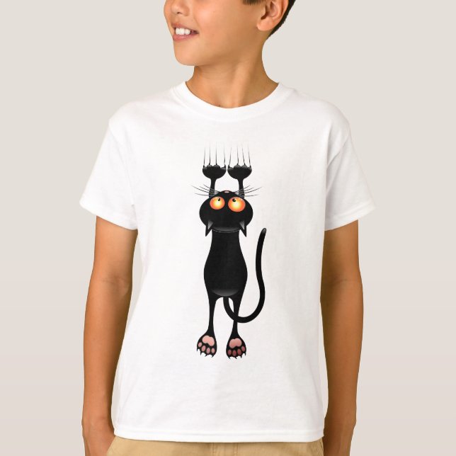 Camiseta Gato negro (Frente)