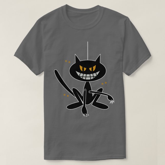 Camiseta Gato Negro (Frente do Design)