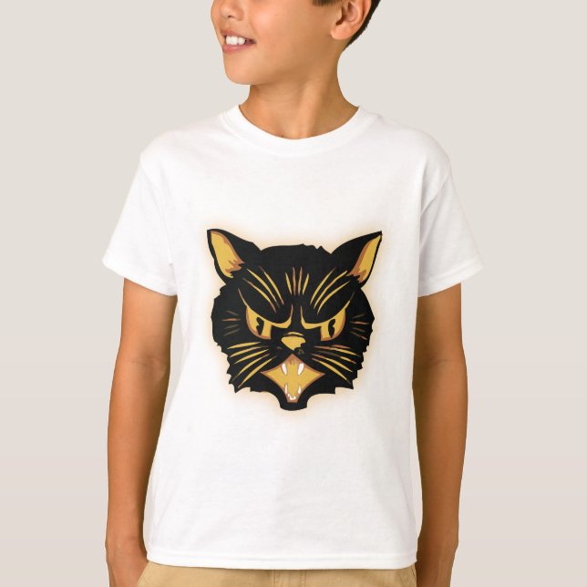 Camiseta Gato Negro (Frente)