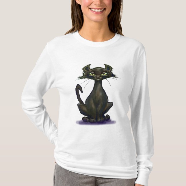 Camiseta Gato Negro (Frente)
