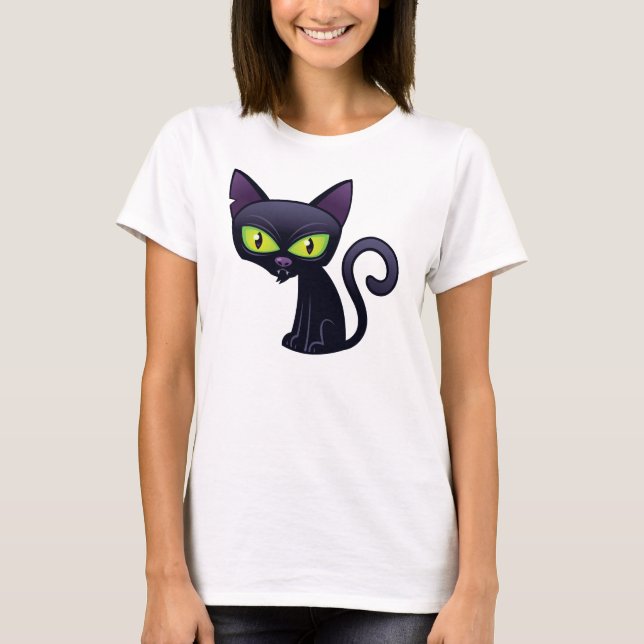 Camiseta Gato Negro (Frente)