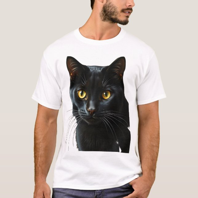 Camiseta Gato Negro 2 (Frente)