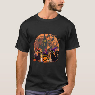 Camiseta Gato Negro Bonito Engraçado E Bombeiros Noturnos D
