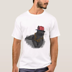 Camiseta Gato Negro da vizinhança muito Legal
