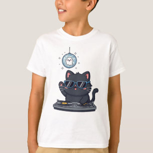 Camiseta Gato Negro e Gado DJ