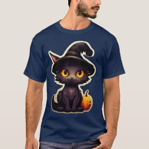 Camiseta Gato Negro Em Bruxas Que Gatos Pretos Estragam Hal