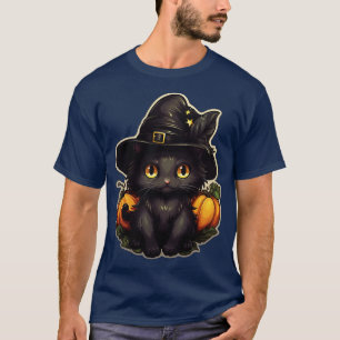 Camiseta Gato Negro Em Bruxas Que Gatos Pretos Estragam Hal