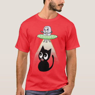 Camiseta Gato Negro Engraçado Está Sendo Raptado