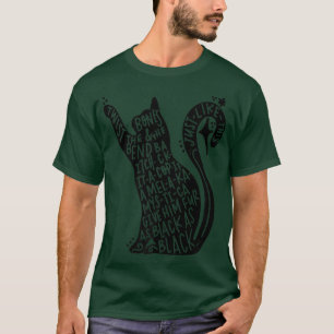 Camiseta Gato Negro Engraçado Gato Gato Mãe Gato Pai Gato H