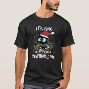 Camiseta Gato Negro Está bem, estou bem Está tudo bem