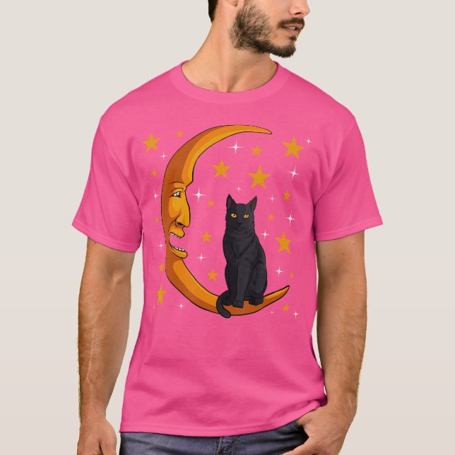 Camiseta Gato Negro Gatinho Gatinho Furioso Pet Próprio (Frente)