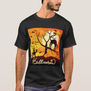 Camiseta Gato Negro Halloween