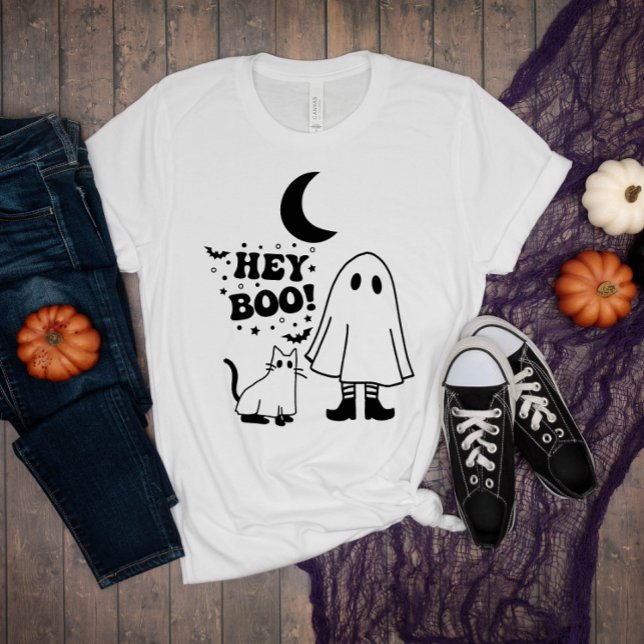 Camiseta gato negro halloween Engraçado gato bonitinho (Criador carregado)