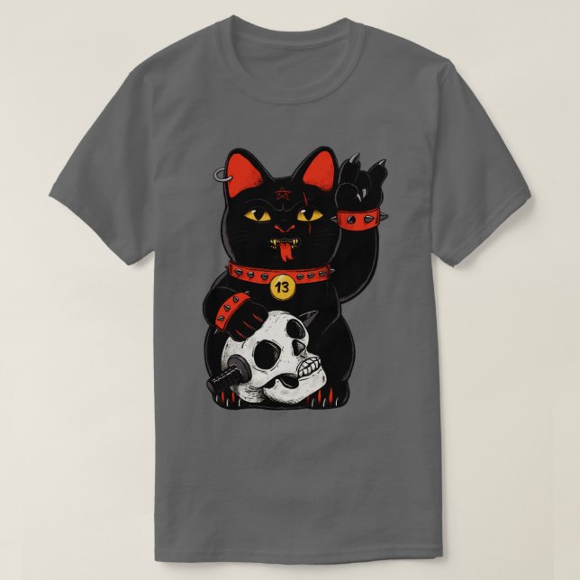 Camiseta Gato Negro sem Sorte (Frente do Design)