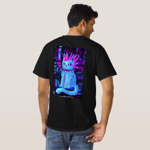 Camiseta Gato Neon Punk
