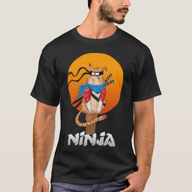 Camiseta gato ninja (Frente)