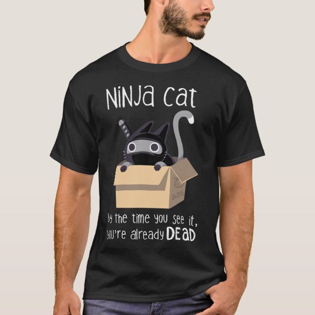 Camiseta Gato Ninja (Frente)