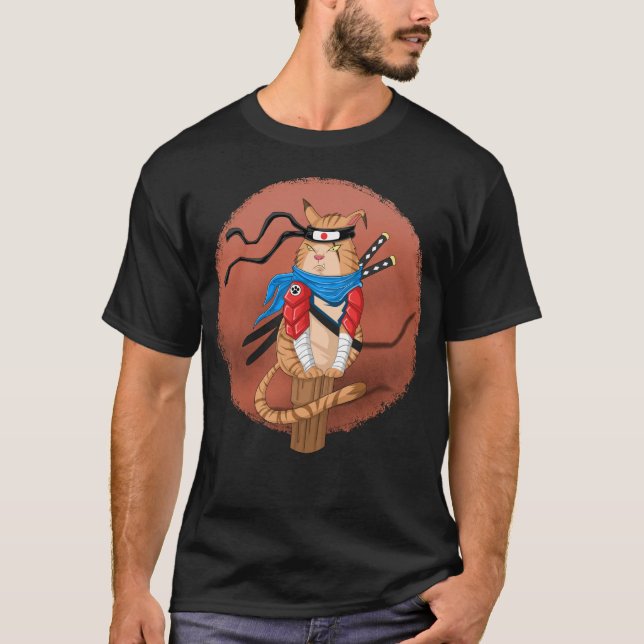 Camiseta gato ninja (Frente)