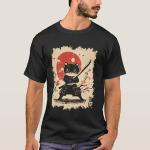 Camiseta Gato Ninja (Gatinho Guerreiro Japonês)