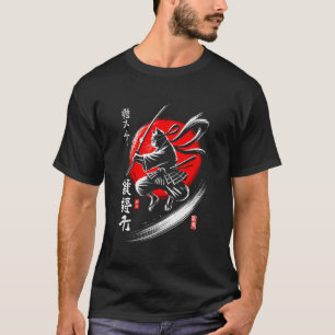 Camiseta Gato Ninja Japonês Samurai Guerreiro Japão Mamãe P