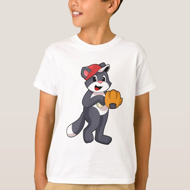 Camiseta Gato no Baseball com luva de beisebol.PNG (Frente)