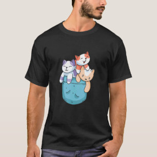 Camiseta Gato No Bolso Animal No Seu Bolso Gráfico
