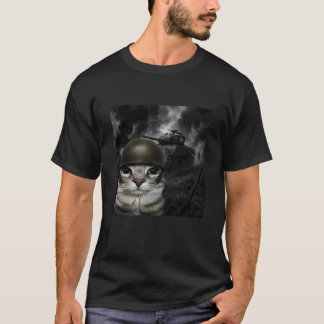 Camiseta Gato no Campo de Batalha Geração Z Geração Alpha M