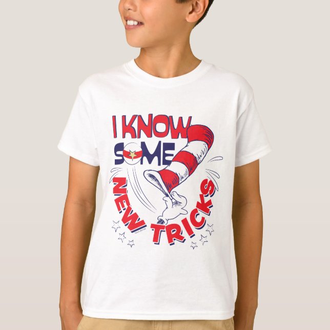 Camiseta Gato No Chapéu Eu Conheço Alguns Truques Novos (Frente)