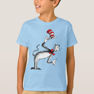 Camiseta Gato no Chapéu Faz Uma Reverência