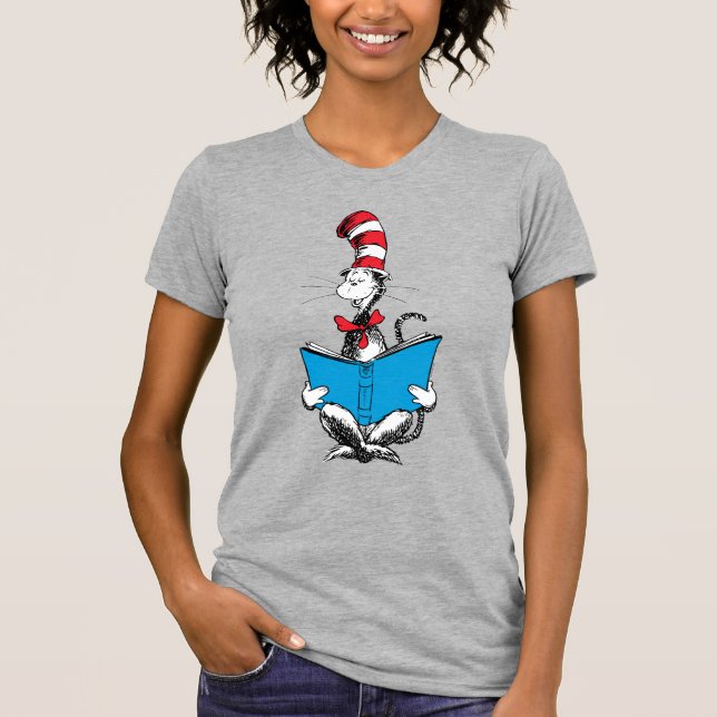 Camiseta Gato no Chapéu Leitura (Frente)