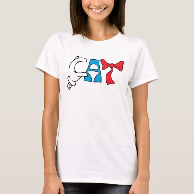 Camiseta Gato no Chapéu | Texto de Cat (Frente)